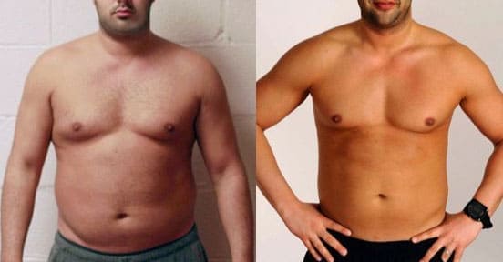 Jose Antonio mostrando músculos